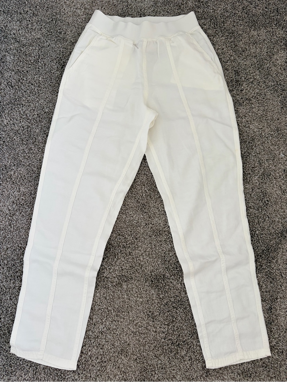 NWT Faherty Women's Arlie Pant in White-XS